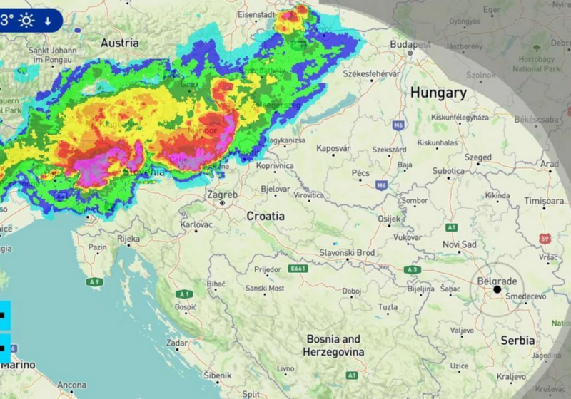 Info Bijeljina SNAŽNA OLUJA U AUSTRIJI Ide prema Sloveniji i