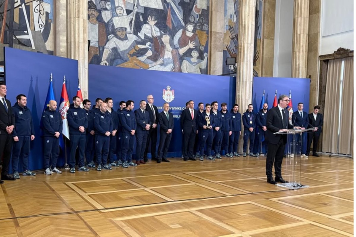 Dvojica vaterpolista nisu bili na prijemu kod Vučića, oglasio se Savez