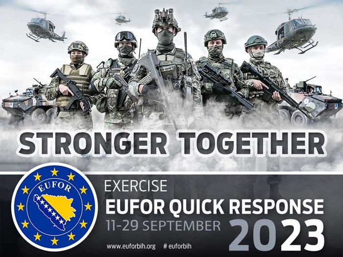 Vježba EUFOR-a od 11. septembra širom BiH