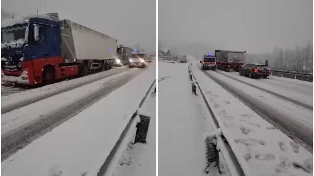 Haos na putu kod Žepča: Teretnjaci popriječili put u blizini tunela Karaula, nastao kolaps