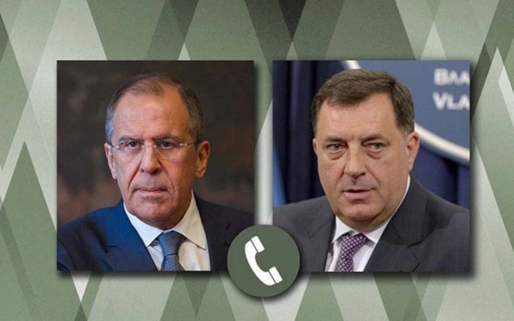 Dodik razgovarao sa Lavrovom: Striktno poštovati Dejtonski sporazum