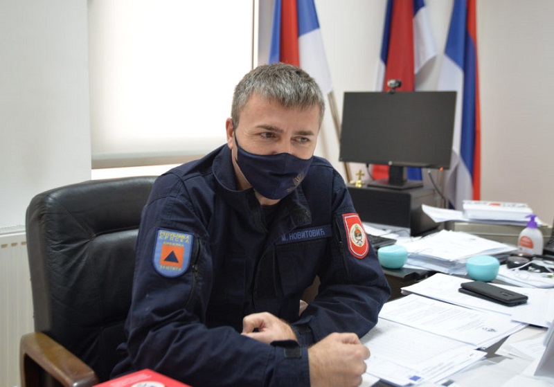 REPUBLIČKA UPRAVA CIVILNE ZAŠTITE Novitović: Efikasno odgovoreno na sve izazove