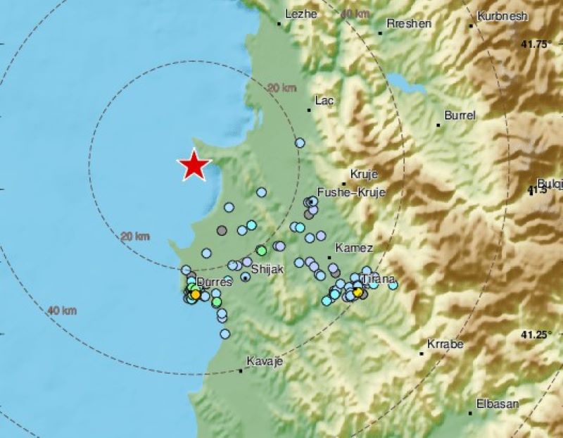 Dva zemljotresa u Albaniji, stanovnici u panici