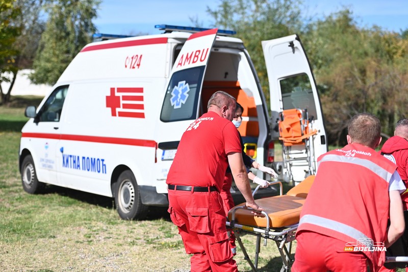 Bijeljina: Višenamjenske terenske jedinice Crvenog krsta RS pokazale obučenost u slučaju katastrofa (FOTO)