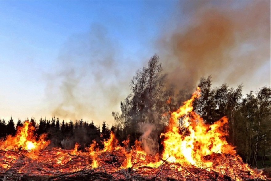 Požar u Vlasenici, dio zahvaćenog terena miniran
