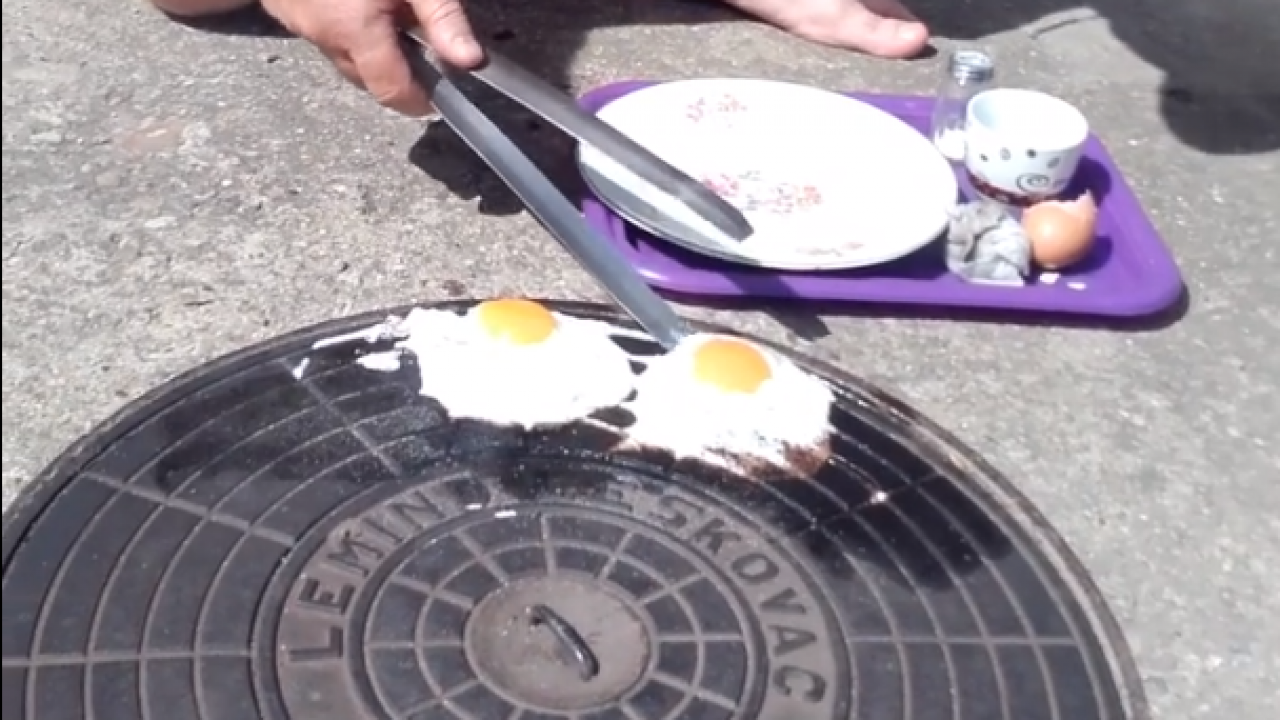 Neobičan eksperiment: Evo da li je moguće ispržiti jaje na vrelom betonu