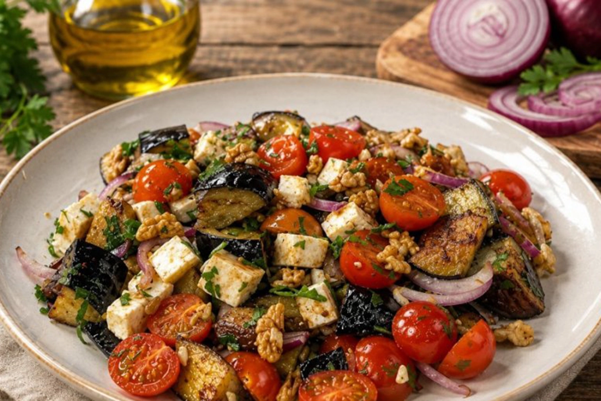 Ljetna salata sa patlidžanom