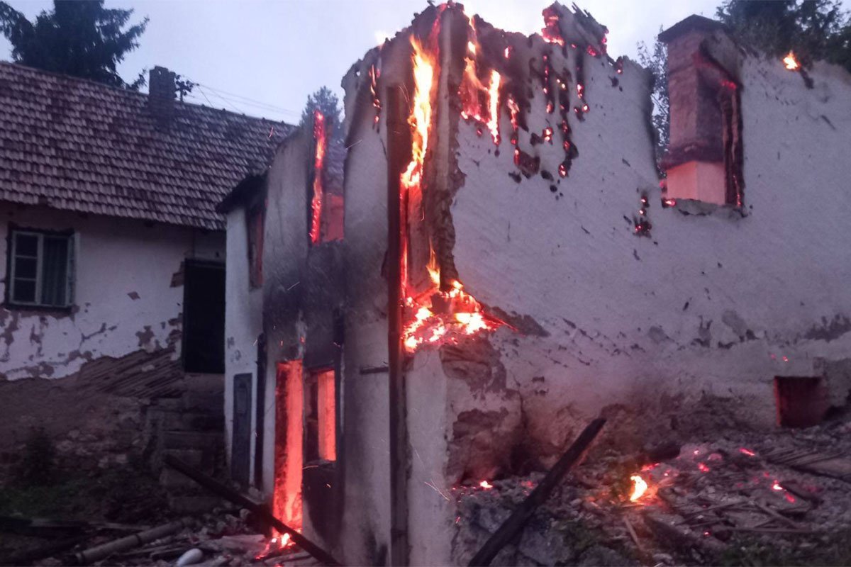 Izgorjela kuća u Palama: 