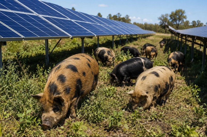 Pustili su svinje među solarne panele, a rezultat je iznenadio sve