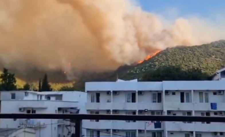 Bukti veliki požar iznad Čanja, vatra zahvatila magistralu (VIDEO)