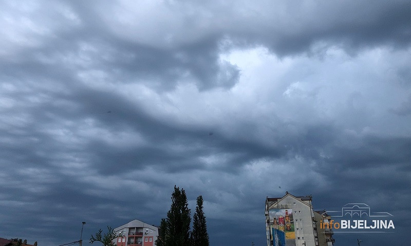 Sutra popodne kiša i pljuskovi praćeni grmljavinom