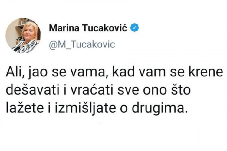 Poruke Marine Tucaković koje treba dobro da zapamtimo