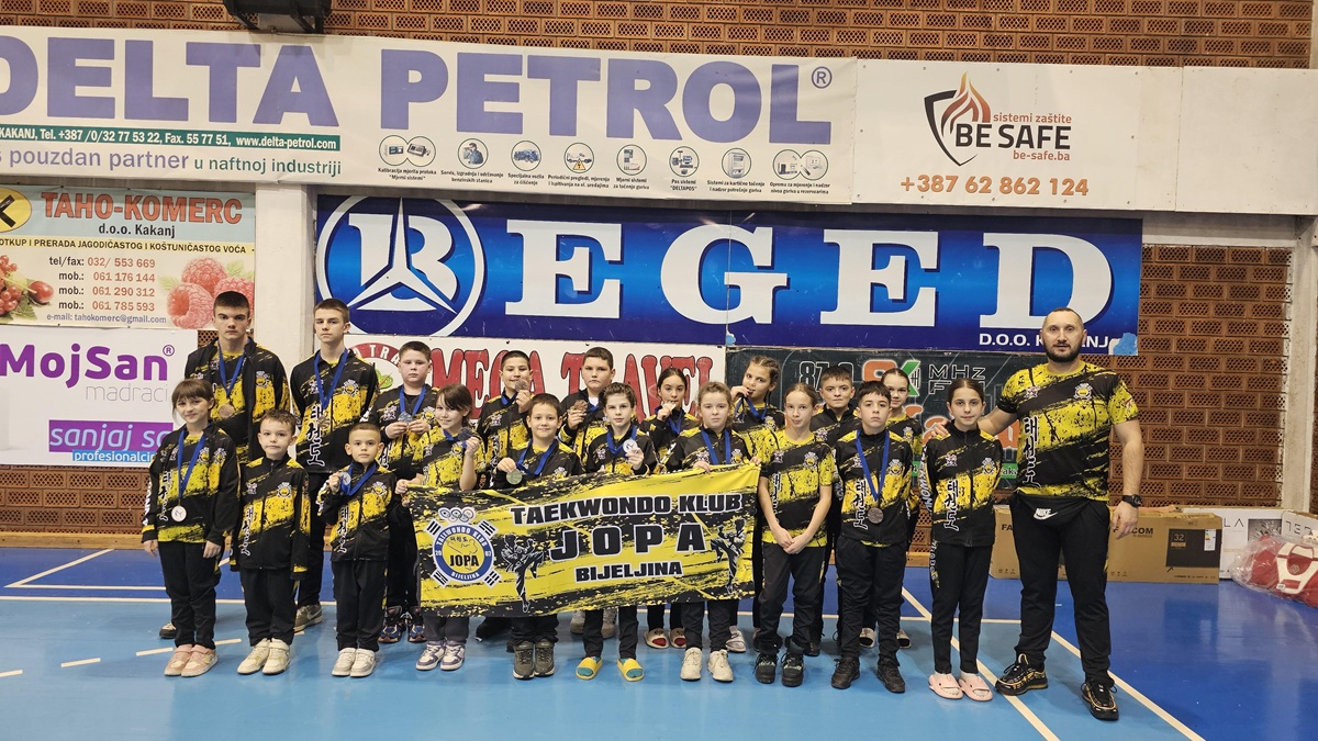 Taekwondo klub Jopa Bijeljina ostvario odlične rezultate u Kaknju