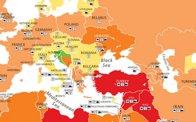 BiH u crnom društvu po riziku od nasilja