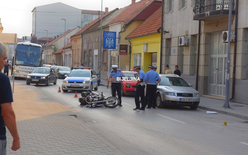 Povrijeđen motociklista u Bijeljini