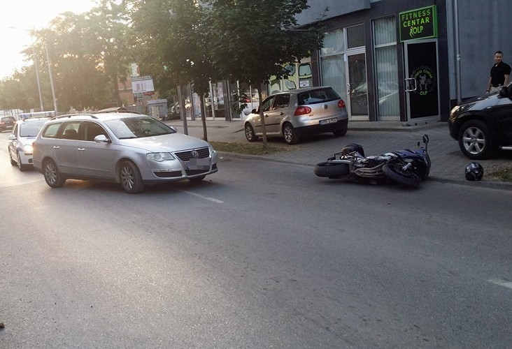 Saobraćajna nezgoda u Majevičkoj, udaren motociklista