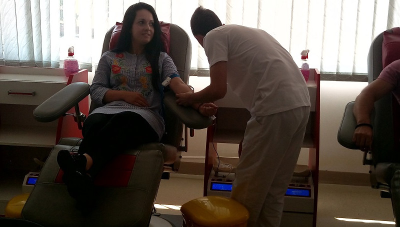 Mladi socijaldemokrati u akciji davanja krvi