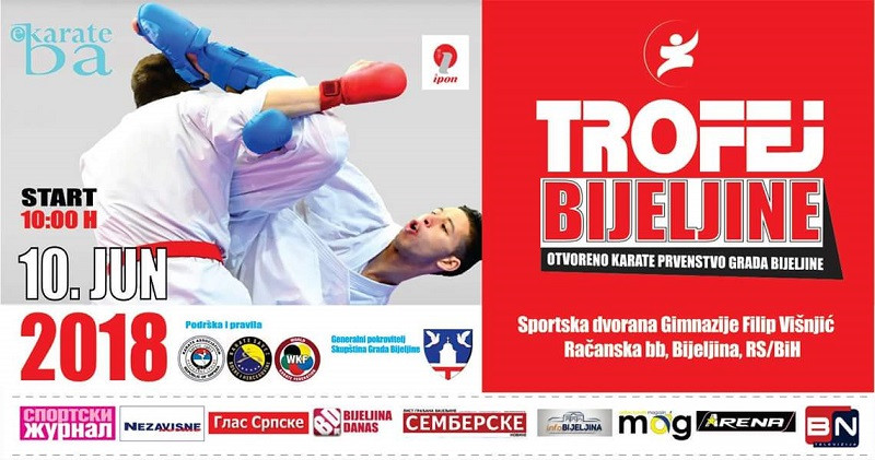 U nedelju prvo Otvoreno karate prvenstvo Grada Bijeljina