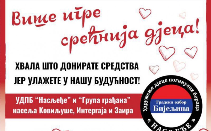 Odložen humanitarni koncert za uređenje igrališta za djecu