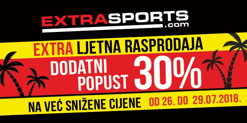 Extra ljetna rasprodaja u EXTRA SPORTS radnjama