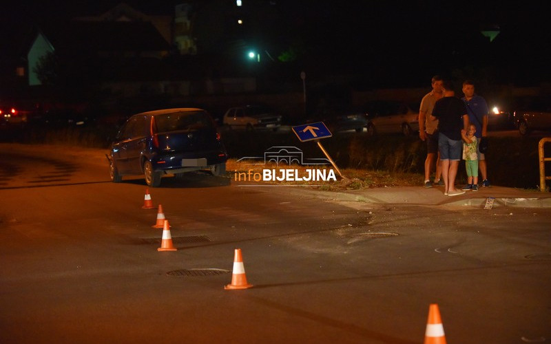 Saobraćajka na kanalu Dašnica u Bijeljini /FOTO/
