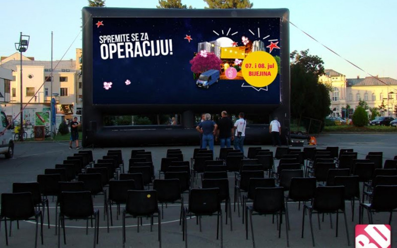 Od večeras bioskop na otvorenom