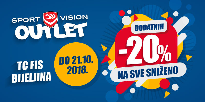 Dodatno sniženje u Sport Vision Outletu u Bijeljini
