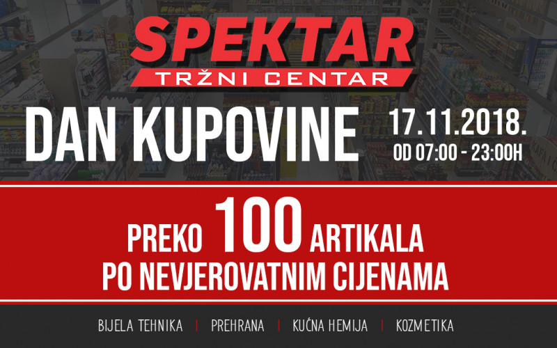 Dan kupovine u TRŽNOM CENTRU SPEKTAR