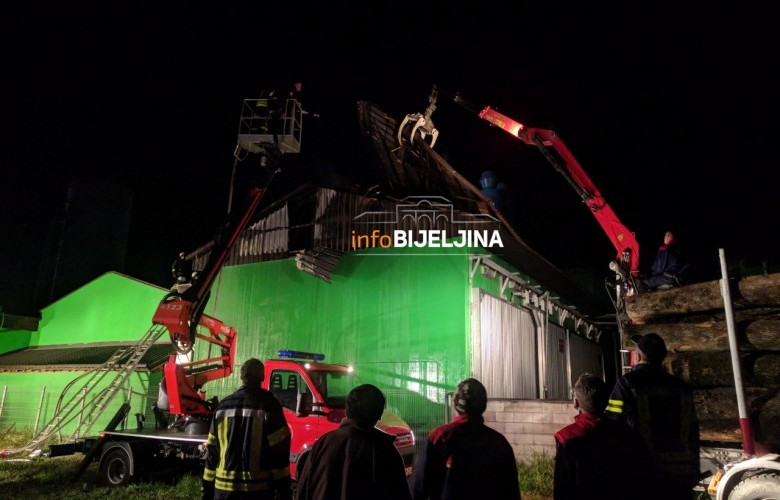 Utvrđuje se uzrok požara u bijeljinskoj pilani