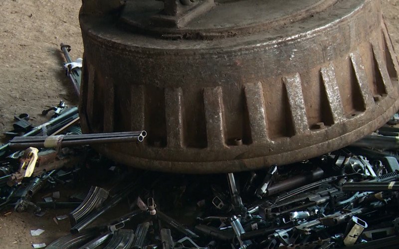 Uništavanje prikupljenog oružja za poboljšanje bezbjedonosne situacije