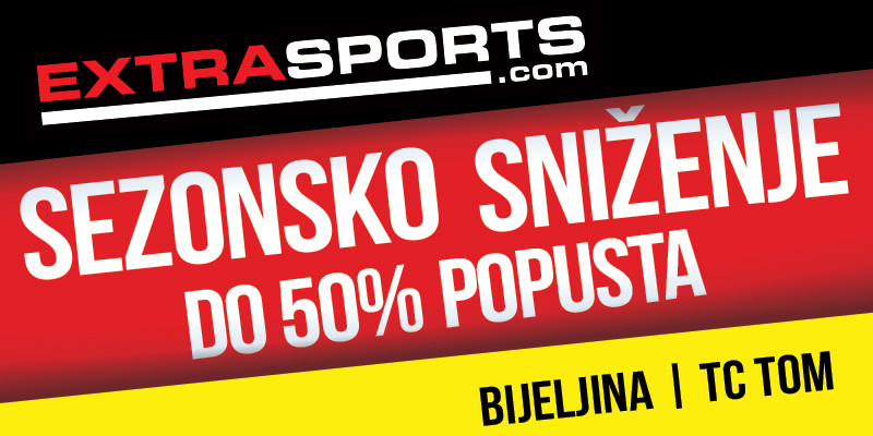 SEZONSKO SNIŽENJE U EXTRA SPORTS RADNJAMA