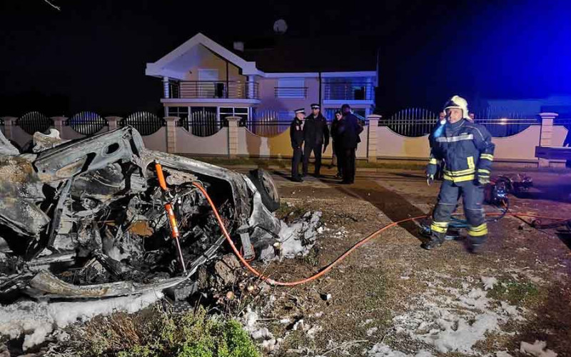 Laktaši - Vozač stradao u požaru automobila
