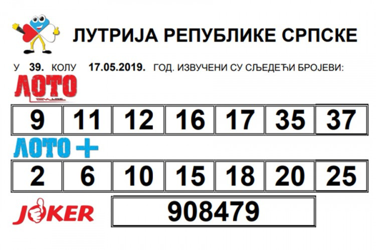 Izvučena loto sedmica, premija oko 3,5 miliona KM