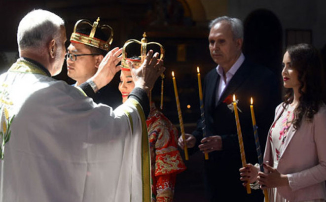 Prvi put u istoriji svetinje: Kineski par se zakleo na vjernost u Crkvi Svetog Marka