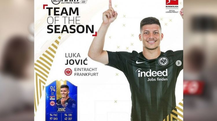 Naš Luka Jović u timu sezone Bundeslige!