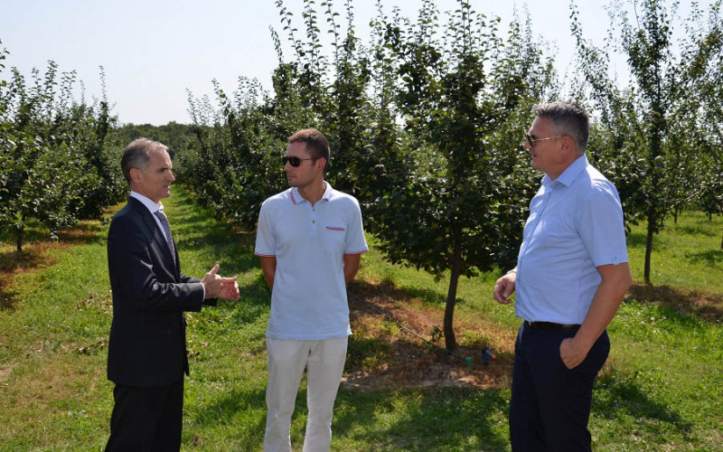 Gradonačelnik Brčkog Siniša Milić obišao uspješne proizvođače voća