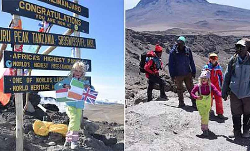 Šestogodišnja djevojčica osvojila vrh Kilimandžara po drugi put