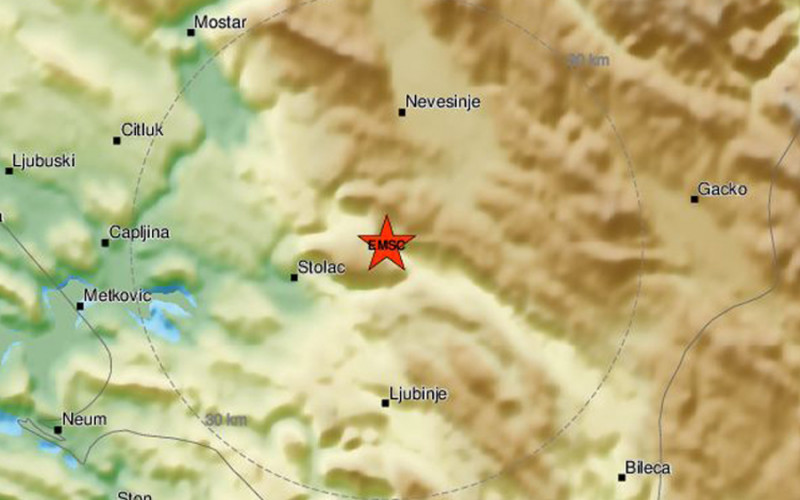 PETI POTRES U BiH Treslo se i u blizini Stoca