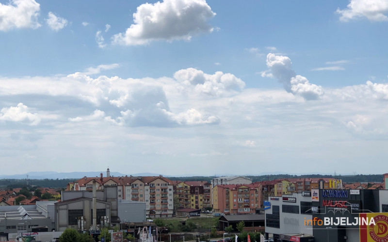 Promjenljivo oblačno i toplo, temperatura do 15 stepeni