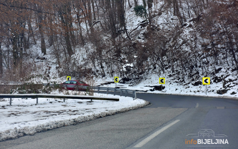 Magla na dionicama u kotlinama, poledica preko prevoja