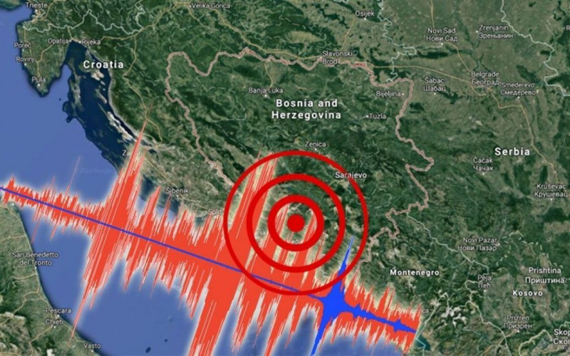 TLO OPET PODRHTAVALO: Novi zemljotres JAČINE 2,4 po Richteru pogodio BiH