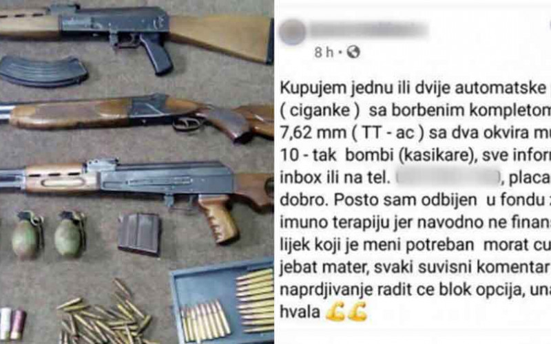 Javno kupuje PUŠKE I PIŠTOLJE jer je odbijen za finansiranje imuno terapije