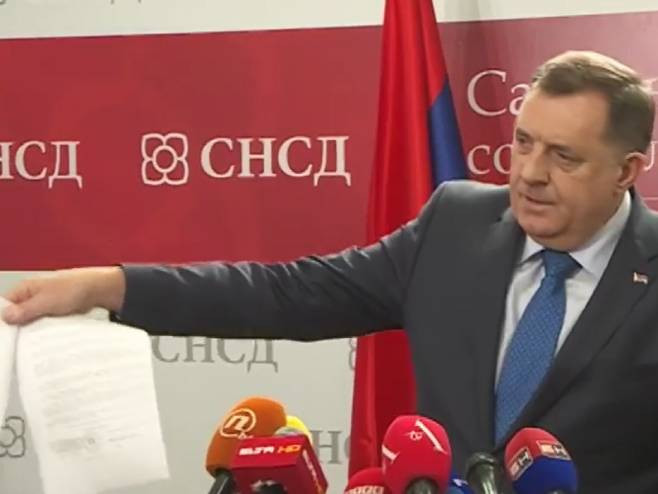 Dodik: Potpisan koalicioni ugovor sa Mićićem