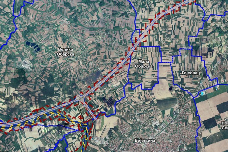 Bijeljina objavila konačnu trasu sa prikazom parcela za eksproprijaciju