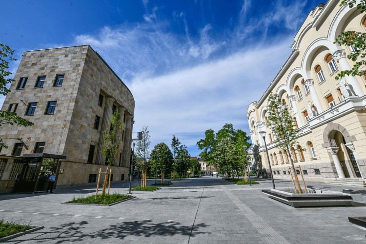 Uređena pješačka zona kod Palate Republike u Banjaluci