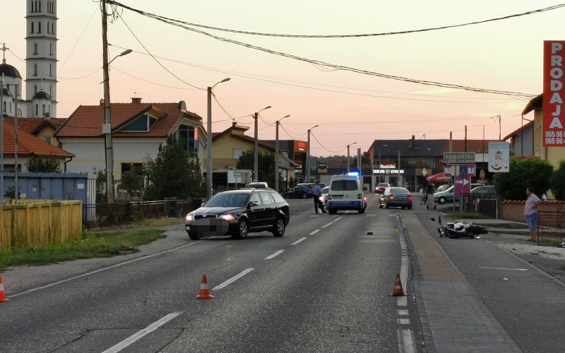 Bijeljina: Nezgoda na koridoru, povrijeđen motociklista (FOTO)