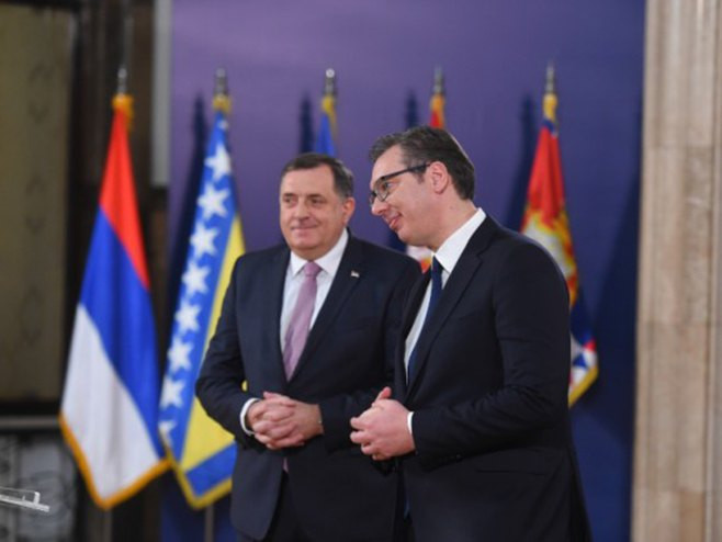 Dodik i Vučić u Beogradu