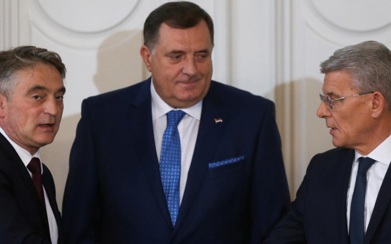 Članovi Predsjedništva BiH u Briselu