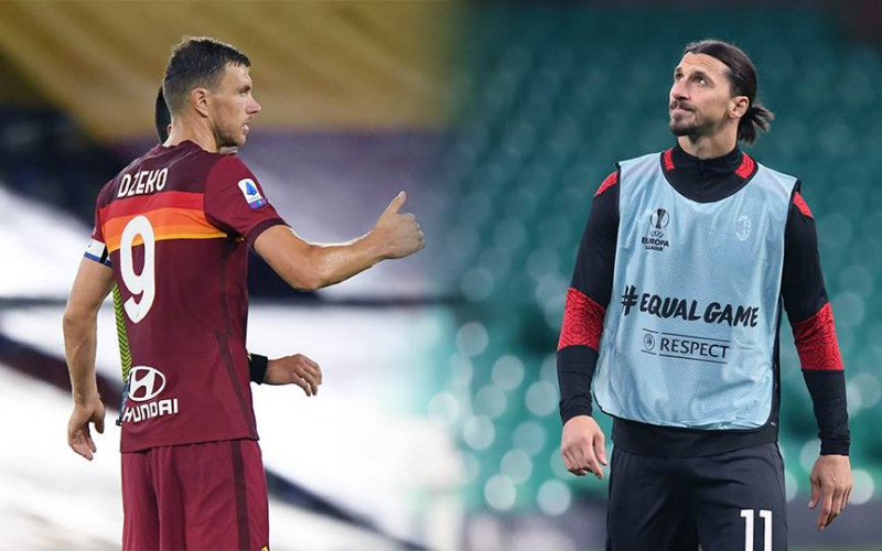 Duel titana: Džeko i Ibrahimović večeras prvi put jedan protiv drugog