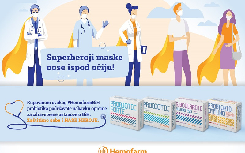 Hemofarm od prodaje probiotika pomaže zdravstvenim ustanovama